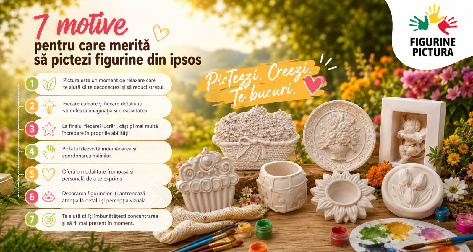 Figurine din ipsos pentru pictat - atelier figurinepictura