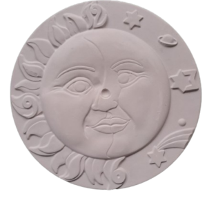 Tablou Cadran ceas Soare si Luna 25 cm