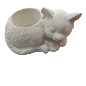 Figurine din ipsos Mini-vaza Pisica, 10/7,5 cm