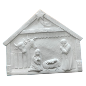 Figurine din ipsos Nasterea Domnului 18,5 / 16,5 cm