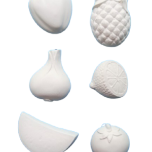 Figurine din ipsos fructe si legume 6 buc