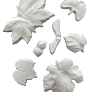 Set figurine din ipsos Toamna, 7 buc, frunze
