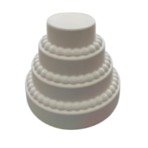 Figurine din ipsos pentru pictat, Tort 3d nr. 1 9/7cm