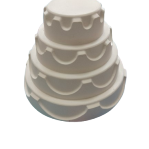 Figurine din ipsos pentru pictat, Tort 3d nr. 2 9/7cm