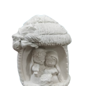 Figurine din ipsos pentru pictat, Grajd 3d nasterea 9/5cm
