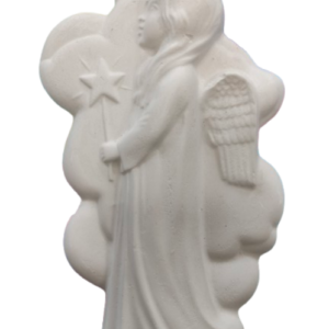 Figurine din ipsos pentru pictat, Ingeras mare cu stea 19/13cm