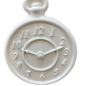 Figurine din ipsos pentru pictat, Mini ceas rotund 9/7cm