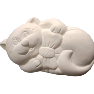 Figurine din ipsos pentru pictat, Pisica mare 18.5/11 cm