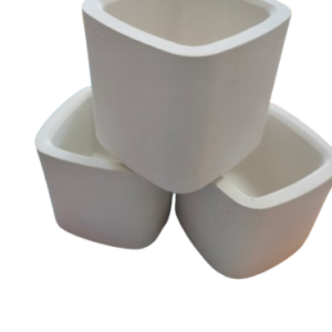 Figurine din ipsos pentru pictat, Set 3 mini vaze patrate 5cm