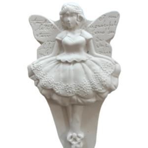 Figurina din ipsos pentru pictat, Balerina cu aripi 7.5/12.5cm