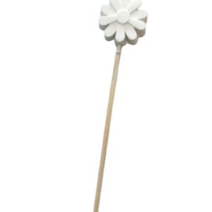 Figurina din ipsos pentru pictat, Floare pe bat 4cm