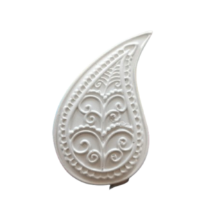 Figurina din ipsos pentru pictat, Frunza dantelata 4.5/7.5cm