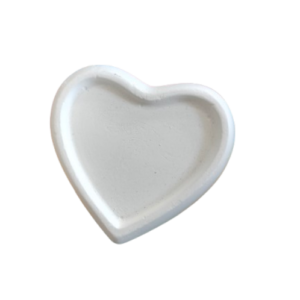 Figurina din ipsos pentru pictat, Inima tavita 7x6.5cm