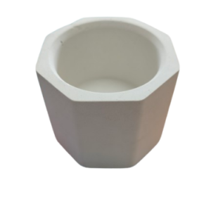 Figurina din ipsos pentru pictat, Mini vaza Hexagon 5,5 cm