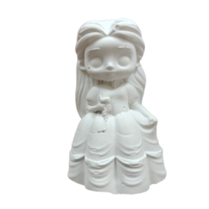 Figurina din ipsos pentru pictat, Printesa 3d Bele 7.5/5cm