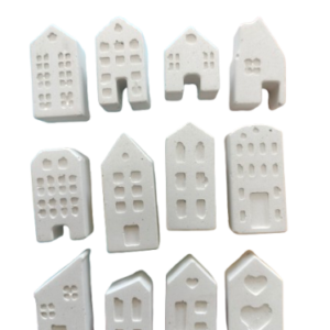 Figurina din ipsos pentru pictat, Set blocuri miniaturi x 12 2/4cm