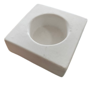 Figurina din ipsos pentru pictat, Suport lumanare patrat 7/7cm