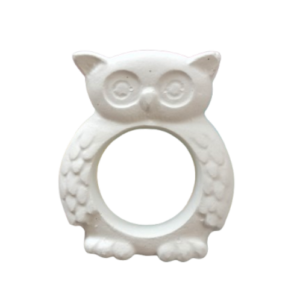 Figurina din ipsos pentru pictat, Suport ou bufnita 6/7.5cm