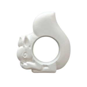 Figurina din ipsos pentru pictat, Suport ou veverita 7/7.5cm