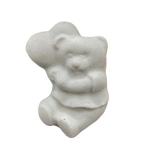 Figurina din ipsos pentru pictat, Urs mic cu balon 5.5/4cm