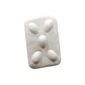 Figurine din ipsos pentru pictat, Carte alune 6.5/4.5cm