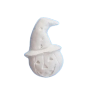 Figurine din ipsos pentru pictat, Dovleac vrajitor 5.5/3.5cm