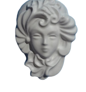 Figurine din ipsos pentru pictat, Masca venetiana nr. 2 10/7.5cm
