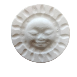 Figurine din ipsos pentru pictat, Medalion soare nr. 2 5.5cm
