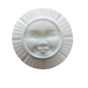 Figurine din ipsos pentru pictat, Medalion soare nr. 3 5.5cm