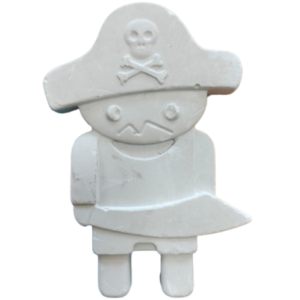 Figurine din ipsos pentru pictat, Pirat 2d 11/7cm