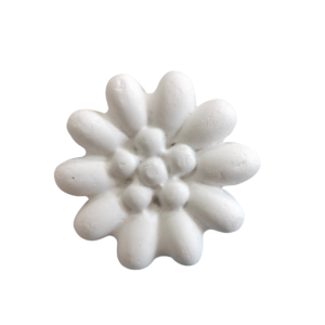 Figurina din ipsos pentru pictat, Floare nr. 27 6x6cm