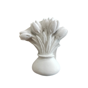 Figurina din ipsos pentru pictat, Floare nr. 5 6x5.5cm