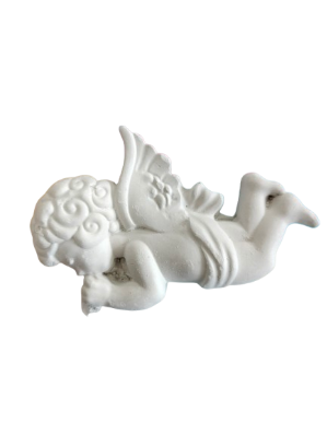 Figurina din ipsos pentru pictat, Ingeras in zbor 11,5x7cm
